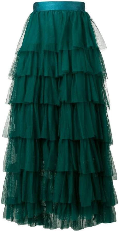 Forte Forte tiered tulle skirt Romantic Skirts, Gonna In Tulle, Tiered Tulle Skirt, High Waisted Skirts, Led Dress, Fashion Buyer, Mesh Skirt, Pinterest Closet, Layered Skirt