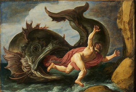 Did you know Michelangelo seems to have painted a tarpon on the Sistine Chapel ceiling? Prophet Jonah, Book Of Jonah, Google Art Project, Jonah And The Whale, Abraham Maslow, Gustave Dore, Whale Art, Church Poster, The Whale