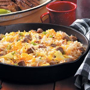 Camper's Breakfast Hash Recipe Breakfast Hash Recipes, Camping Breakfast, Hash Recipe, Breakfast Hash, Dutch Oven Cooking, Dutch Oven Recipes, Campfire Food, Campfire Cooking, Camping Recipes