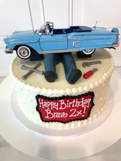 Mechanics Birthday Cake, Mechanic Birthday, Mechanic Cake, Birthday Cake For Boyfriend, Cars Birthday Cake, Birthday Cake For Husband, 80 Birthday Cake, Dad Birthday Cakes, Elegant Birthday Cakes