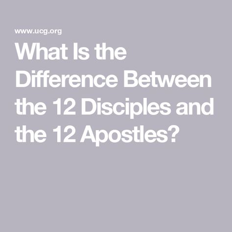 What Is the Difference Between the 12 Disciples and the 12 Apostles? Bible Questions And Answers, 12 Disciples, The 12 Apostles, Peter James, Bible Questions, 12 Apostles, Luke 9, Matthew 10, Twelve Apostles