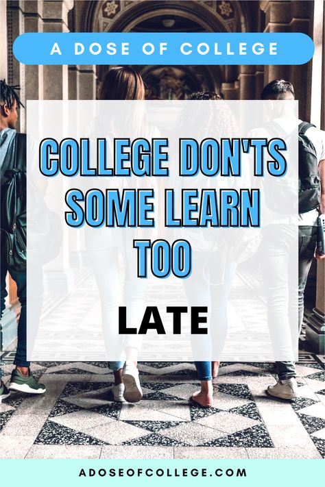 Do you want to be successful in college? Make friends and have the best college experience? Find out what not to do during freshman year! Friends In College, Make Friends In College, Student Budget, College Freshman, College Success, College Roommate, College Professor, Freshman College, College Experience