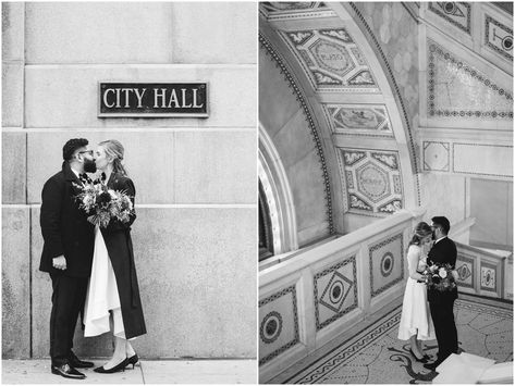 chicago cultural center wedding City Hall Wedding Chicago, Chicago City Hall Elopement, Chicago City Hall Wedding, Chicago Courthouse Wedding, Himym Wedding, Chicago Cultural Center Wedding, Chicago City Hall, Courthouse Marriage, Chicago Elopement