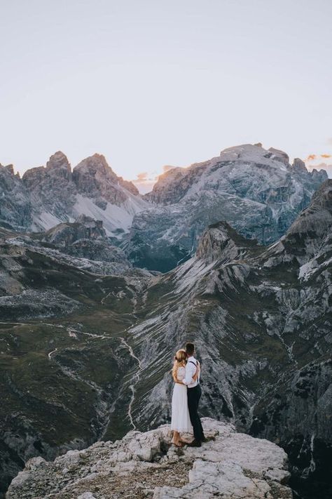 Mountain Top Wedding, Beach Wedding Decorations, Mountain Elopement, Adventure Wedding, Destination Elopement, Italian Wedding, Elopement Inspiration, Wedding Shots, Adventure Elopement