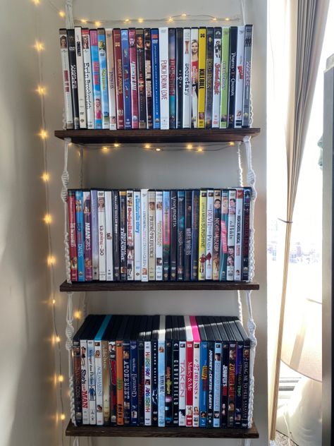 Dvd Wall Aesthetic, Dvds Aesthetic, Dvd Storage Aesthetic, Dvd Astethic, Dvd Player Aesthetic, Dvd Aesthetic, Cd Burning, Collectors Room Ideas, Dvd Bookshelf