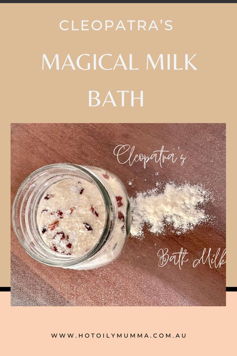 Donkey milk? Goat’s milk? We’ll never know for sure. But either way, there are lots of legends about Cleopatra’s Magical Milk Bath. It’s said that she bathed daily in milk and this is what historians attributed to her soft, beautiful skin. #magicalmilk #magicalmilkbath #milkbath #milkbathrecipe Benefits Of Milk Bath, Cleopatra Milk Bath Recipe, Cleopatra Bath Recipe, Donkey Milk Soap Benefits, Cleopatras Milk Bath Recipe, Cleopatra Milk Bath, Milk Bath Diy, Milk And Honey Bath Soak, Cleopatra Bath