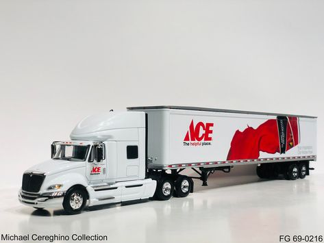 Diecast replica of ACE Hardware International Prostar, FG … | Flickr Diecast Trucks, Model Truck Kits, Model Trucks, Train Truck, Farm Toys, Train Pictures, Scale Models Cars, Style Bedroom, City Car