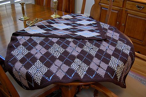 Ravelry: Father's Day Argyle pattern by Vanna White Crochet Argyle, Argyle Crochet, Vanna White, Crochet Sweater Pattern, Argyle Socks, Argyle Pattern, Manta Crochet, Afghan Blanket, Leisure Arts