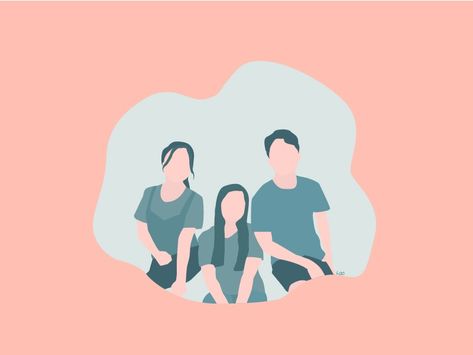 #vectorart #illustration #friends #three #blue Three Friends Illustration, Three Friends Drawing, Siblings Illustration, Illustration Friends, Three Siblings, Friends Illustration, Lovely Photo, Drawings Of Friends, Chibi Girl