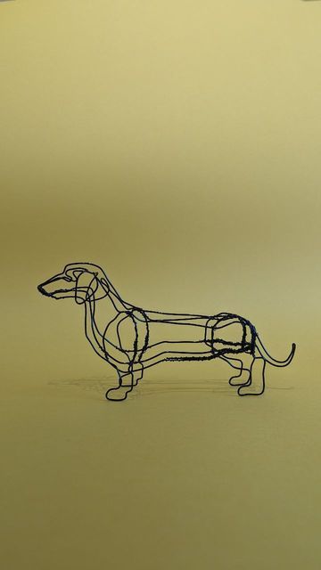 Dachshund Wirehaired, Wired Hair Dachshund, Dachshund Clay Sculpture, Dachshund Sculpture, Define Art, What Dogs, Wire Haired Dachshund, Dachshund Dog, Wire Sculpture