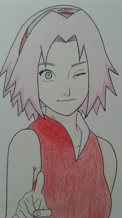 Sakura Haruno Drawing, Anime Drawing, Chibi Drawings, Naruto Characters, Sakura Haruno, Character Drawing, Naruto Shippuden, Anime Drawings, Line Art