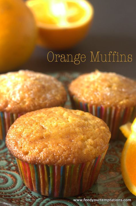 Kid Muffins, Orange Muffin Recipe, Pulp Recipe, Fruit Muffins, Orange Muffins, Fresh Orange, Quick Breads, Orange Recipes, Orange Zest