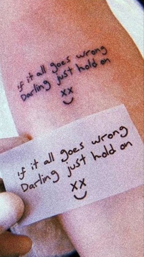 Louis Tomlinson Tattoos Inspiration, Louis Tomlinson Tattoos Ideas, Handwritten Tattoo, Louis Tomlinson Tattoos, One Direction Tattoos, Lyrics Tattoo, Harry Styles Tattoos, L Tattoo, Tattoos Inspiration