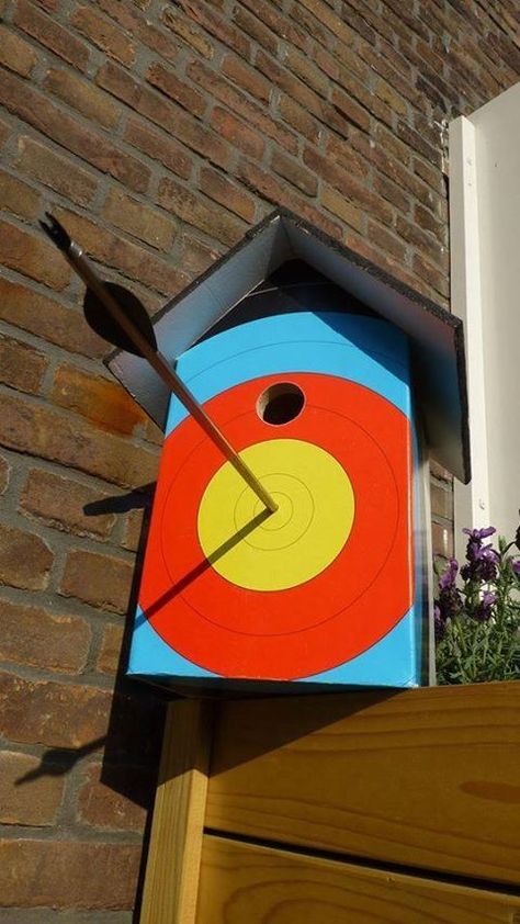 Bird Feeders Diy, Diy Archery Target, Homemade Bird Houses, Bird Houses Ideas Diy, Bird House Feeder, Bird House Plans, نباتات منزلية, Unique Bird Houses, Bird Houses Painted