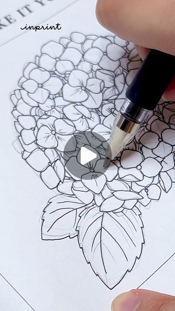 3,712 likes, 16 comments - inprint.xyz on July 5, 2024: "Drawing the Hydrangea flower in my own style 🥰". Draw Hydrangea Step By Step, Hydrangea How To Draw, How To Draw A Hydrangea, Drawing Hydrangea Flower, How To Draw Hydrangeas, Hydrangea Flower Drawing, Hydrangea Mosaic, Hydrangea Sketch, Hydrangea Drawing