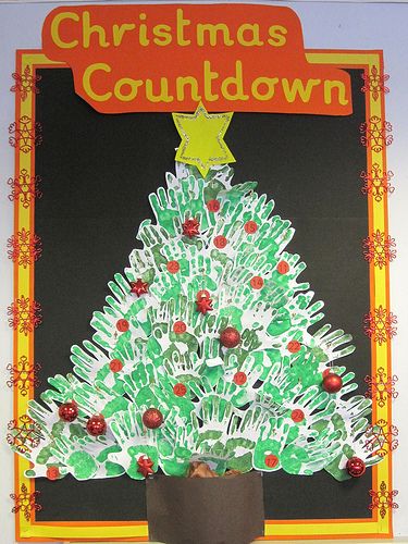 Christmas Countdown | My original design for this had the ba… | Flickr Christmas Nursery Displays, Bulletin Board Ideas Christmas, Christmas Tree Bulletin Board, Nursery Display Boards, Christmas Library Display, Christmas Bulletin Board Ideas, Tree Bulletin Board, Bulletin Board Tree, Christmas Bulletin Boards