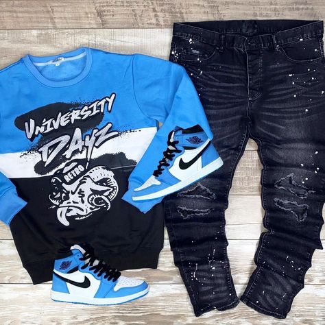 Jordan 1 Unc Outfit Men, Jordan 4 Taupe Haze, Jordan 1 Outfit Men, Air Force Outfit, Taupe Haze, Mens Fits, Jordan 1 Outfit, Paint Splatter Jeans, Drippy Outfit