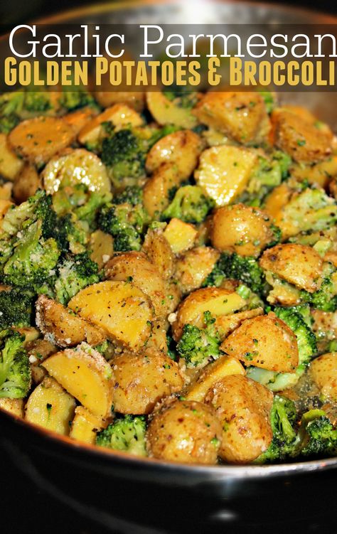 Golden Potato Recipes, Pescatarian Meals, Potatoes And Broccoli, Golden Potatoes, Potatoes Broccoli, Broccoli And Potatoes, Parmesan Broccoli, Simply Taralynn, Broccoli Recipes