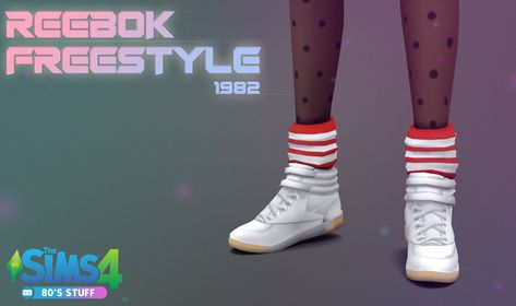 Reebok Freestyles 1982 - Download | Cooper322 on Patreon Sims 4 Cc Best, Sneakers With Socks, Sims 4 Decades Challenge, Reebok Freestyle, Sims Stories, Sims 4 Challenges, Sims 4 Teen, The Sims 4 Download, Sims Four