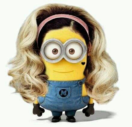 Despicable me hairstyles.  Wavy blonde hair. @Kristin Spencer Look my new hairstyle! lol Female Minion, Minion Rock, Minions Images, Girl Minion, Minion Gif, Minion Costumes, Minion Cupcakes, Minion Banana, Minion Movie