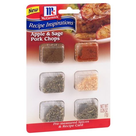 Sage Pork Chops, Pork Chop Marinade Recipes, Mccormick Recipes, Pork Chop Marinade, Recipe Inspirations, Thanksgiving Dressing, Apple Pork, Thanksgiving Prep, Boneless Pork Chops