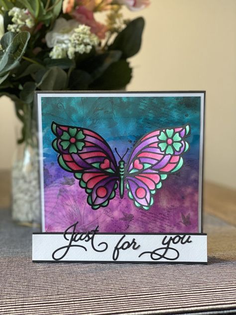 Crafters Companion Cards Tutorials, Dragonfly Cards, Butterfly Tutorial, Crafters Companion Cards, Sparkles Background, Butterfly Card, All Codes, Cardmaking Ideas, Crafters Companion