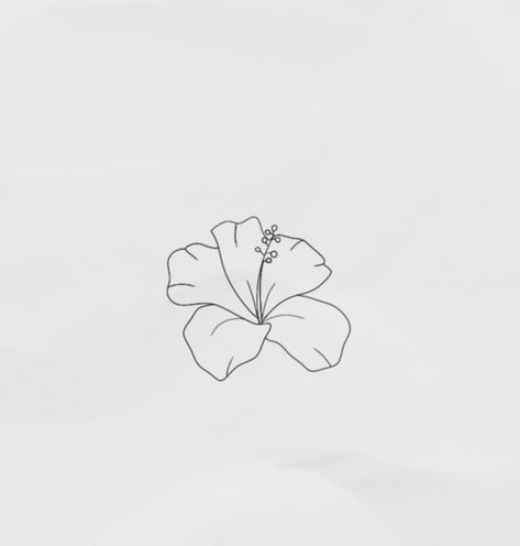 Hibiscus Flower Line Art, Beachy Flower Tattoos, You Are Art Tattoo, Hibiscus Tattoo Back, Island Flower Tattoo, Music Heart Tattoo, Hibiscus Tattoos, August Tattoo, Tropical Flower Tattoos