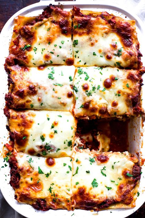 Spinach And Meat Lasagna, Ground Beef And Spinach, Beef Lasagna Recipe, Lasagna Recipe With Ricotta, Sausage Lasagna, Beef Lasagna, Meat Lasagna, Easy Lasagna Recipe, Spinach Ricotta