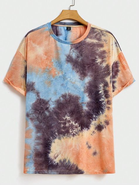 Tie Dye Patterns Diy, Peach Tie, Dye Patterns, Men Tie, Man Clothing, Drop Shoulder Tee, Men Plus Size, Peach Fuzz, Girls Weekend