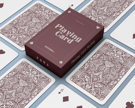 Free Playing Cards Packaging Mockup PSD Set - Good Mockups Playing Card Packaging Design, Deck Of Cards Packaging, Playing Card Packaging, Playing Card Box Design, Card Game Packaging, Deck Of Cards Design, Card Box Template, Game Packaging, Cool Playing Cards