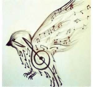 Tattoos Of Birds, Flying Bird, Music Notes, Tattoo Designs, Birds, Tattoos, Music