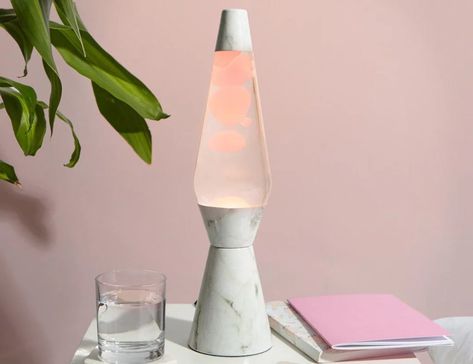 10 Lava Lamps That'll Give Your Home a Chill Vibe | POPSUGAR Home Fancy Gift Ideas, Lava Lamps, Deco Studio, Mood Lights, Mood Light, Modern Lamp, Square Design, Lava Lamp, White Marble