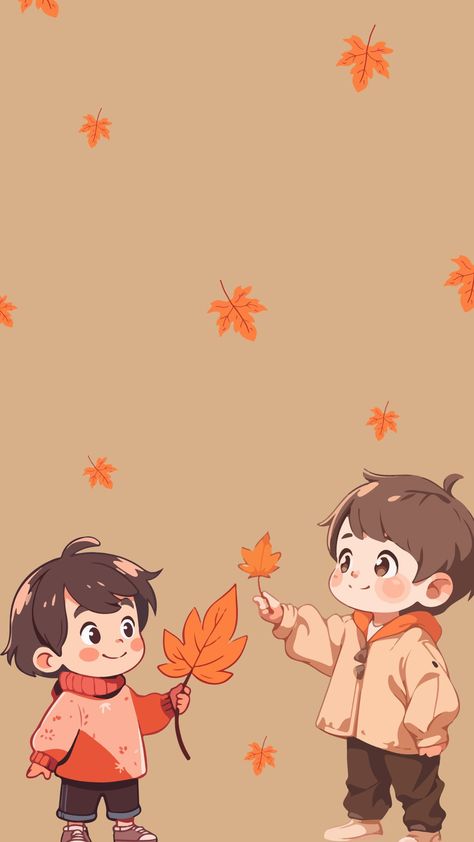 cute fall aesthetics wallpaper Fall Anime Wallpaper, Shadow Kiss, Anime Covers, Chibi Cartoon, Fall Anime, Fall Aesthetics, Kawaii Wallpapers, Planner Printables Free, Free Planner