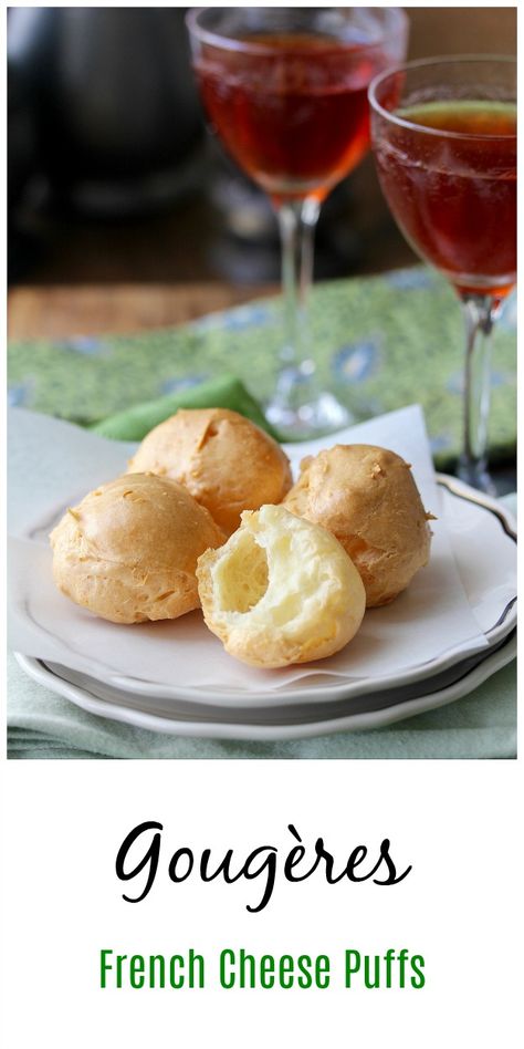 Gougeres Recipe Ina Garten, French Cheese Puffs, Gougeres Recipe, Cheese Puffs Recipe, French Appetizers, Cheese Puff, Puff Recipe, French Recipes, French Cheese