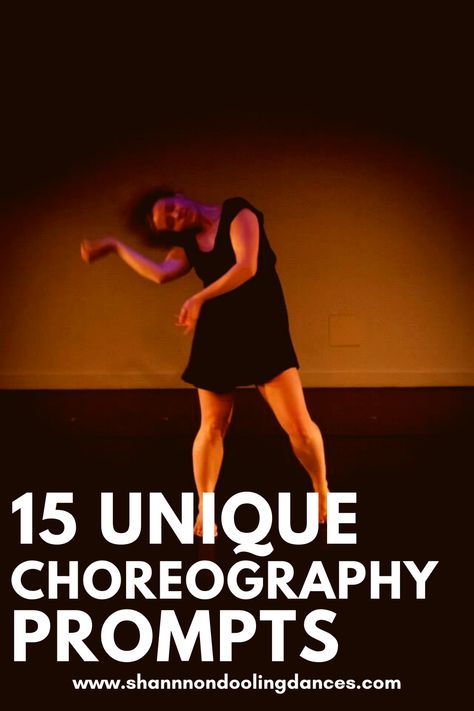 Do you need some fresh choreography inspiration? Looking for some new choreography ideas? Check out these 15 unique choreography prompts to help inspired your creative practice! These ready-to-use prompts can also be used for dance improvisation #choreography #choreographytips #choreographyideas #choreographyinspiration #danceimprovisationideas #danceimprovactivities Dance Improvisation Prompts, Dance Concepts Ideas, Improv Dance Prompts, Creative Dance Ideas, Dance Improv Prompts, Dance Prompts, Dance Choreography Ideas, Dance Class Ideas, Salsa Dance Photography