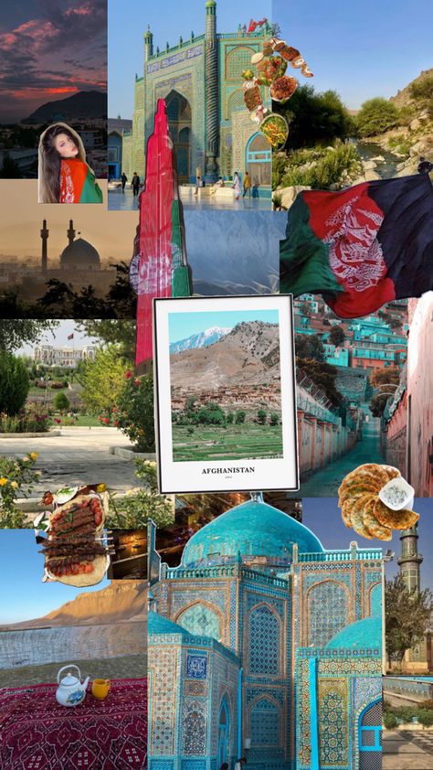 #collage #aesthetic #country #travel #Afghanistan #Kabul #AfghanistanFood #viralpost 2025vision Board, Afghanistan Travel, Afghanistan Food, Afghanistan Kabul, Aesthetic Country, South Asia, Viral Post, Travel Aesthetic, Dream Vacations