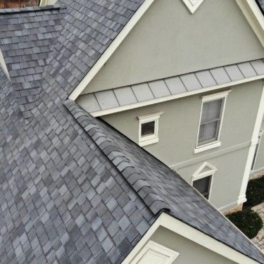 Top 10 Most Popular Asphalt Shingle Roofs in 2020 - Roofing Contractor in DC MD VA Area Asphalt Roof Shingles Colors, Slatestone Gray Roof Shingles, Asphalt Shingle Roof Colors, Georgetown Gray Roof Shingles, Estate Gray Shingles, Certainteed Landmark Shingles, Best House Colors Exterior, Tamko Shingles, Certainteed Shingles