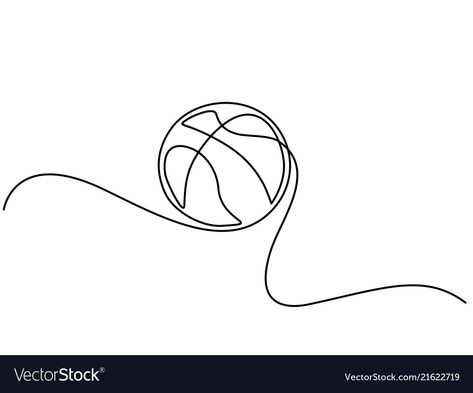 Fine Line Basketball Tattoo, Basketball Line Drawing, Simple Basketball Tattoos, Basketball Line Art, Small Basketball Tattoos, Basketball Tattoo Design, Basketball Tattoo Ideas, Drawing Basketball, Letter L Tattoo