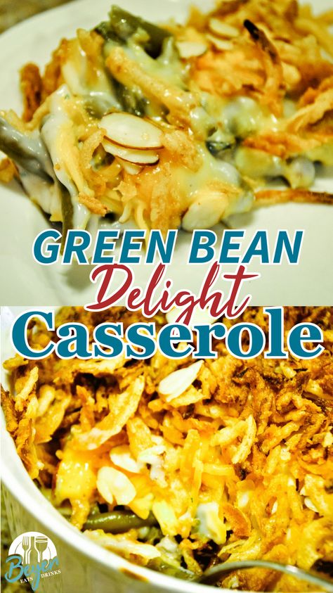 This Green Bean Delight Casserole is the ultimate comfort food for your holiday table! 🥘 Made with tender green beans, a creamy sauce, and topped with crispy onions, it’s a family favorite that’s perfect for Thanksgiving or any gathering. 💚 Get the easy recipe on Beyer Beware and make your next meal unforgettable!  #GreenBeanCasserole #ThanksgivingRecipes #HolidayCasserole #EasyDinnerRecipes #ComfortFood #CasseroleRecipe #FamilyFavorites #FoodBlog #HolidayCooking Traditional Green Bean Casserole Recipe, Original Green Bean Casserole, Balsamic Chicken Marinades, Traditional Green Bean Casserole, Holiday Casseroles, Best Green Bean Casserole, Green Bean Casserole Recipe, Green Bean Casserole Easy, Grilled Sweet Potatoes