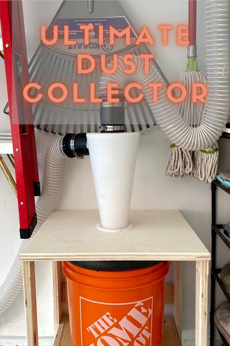 Woodshop Dust Collection System, Dust Collection Diy, Dust Collector Diy, Garage Cleaning, Wet Dry Vac, Dust Collection System, Kitchen Plants, Diy Tech, Shop Vac