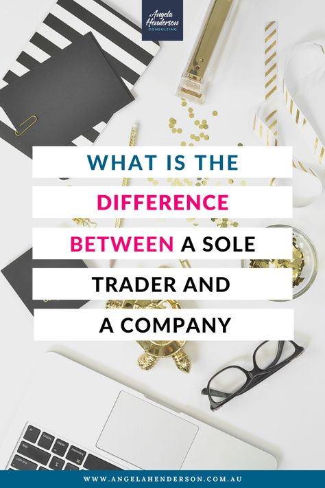 Are you considering starting a business, but have no idea whether you should register as a company or operate as a sole trader? Find out what the difference is and which could be right for you and your business by clicking here. #AngelaHendersonConsulting #smallbusiness #businesscoaching #businesstips Bookkeeping For Small Business, Sole Trader, Small Business Bookkeeping, Small Business Finance, Income And Expenses, Get More Clients, Tax Time, Website Business, Filing Taxes