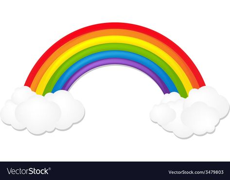 Cocomelon Rainbow Cake Topper Printable, Cocomelon Rainbow Printable, Rainbow Cake Topper Printable Free, Nevaeh Wallpaper, Rainbow Cake Topper Printable, Cocomelon Rainbow, Unicorn Cake Design, Rainbow With Clouds, Rainbow Vector