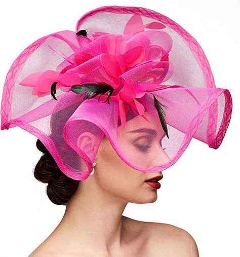 Kentucky Derby Hats Diy, Fascinator Hats Diy, Derby Hats Fascinators, Feather Headpiece, Wedding Party Accessories, Couture Hats, Crazy Hats, Horse Race, Fascinator Headband