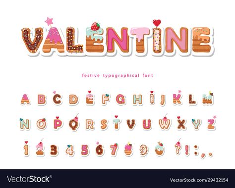 Decorative Alphabet, Font Cute, Valentine Font, Valentines Letter, Text Generator, Cartoon Letters, Number Stickers, Fancy Fonts, Paint Splash