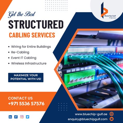 Experience seamless connectivity with our top-notch structured cabling services in Abu Dhabi Chore Checklist, Structured Cabling, Network Infrastructure, Fibre Optics, It Services, Computer Network, It Network, Cable Management, Home Maintenance