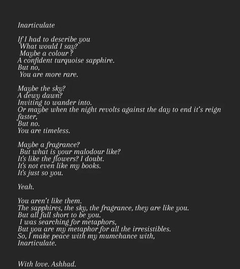 Love Monologues, Acting Monologues, Crave You, Touching You, Describe Yourself, Lock Screen, Aura, Acting, Shed