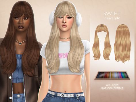 [EnriqueS4] Swift Hairstyle | Patreon Sims 4 Stories, Cc Mods, Pelo Sims, Sims 4 Game Mods, Sims 4 Characters, Sims 4 Mm, The Sims 4 Download, Sims4 Clothes, Sims 4 Cc Packs