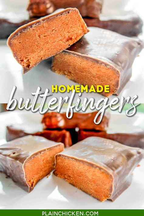 Homemade Butterfingers, Butterfinger Candy, Honey Roasted Peanuts, Plain Chicken, Candy Recipes Homemade, Recipes Sweet, Honey Roasted, Homemade Candies, Candy Recipes