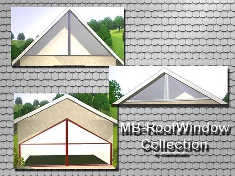 3 new window meshes to creat a roof with a great look. Decorate like you want and recolor them as you like. Enjoy, by matomibotaki Found in TSR Category 'Sims 3 Sets' Sims 4 Men Clothing, Roof Decoration, Window Mesh, Roof Window, Sims 4 Houses, Sims House, Back Doors, Sims 4 Cc, Maxis Match