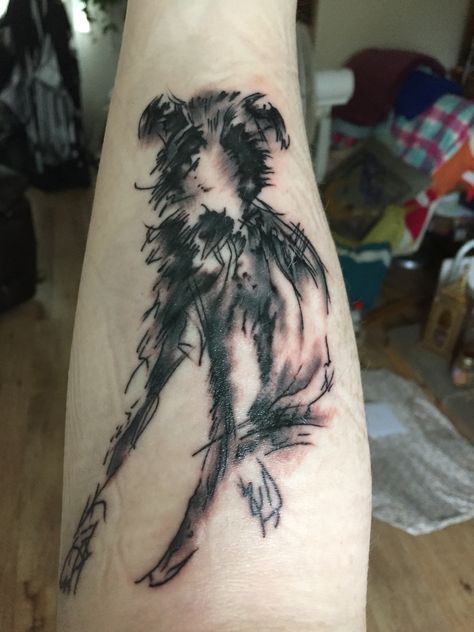 Just got the scruffy lurcher tattoo done today. I love it. Wolfhound Tattoo, Lurcher Tattoo, Irish Wolfhound Tattoo, English Setter Tattoo, Irish Wolfhound Drawing, Cottagecore Tattoo, Irish Wolfhound Art, Irish Setter Cross Stitch, Turtle Tattoo Designs